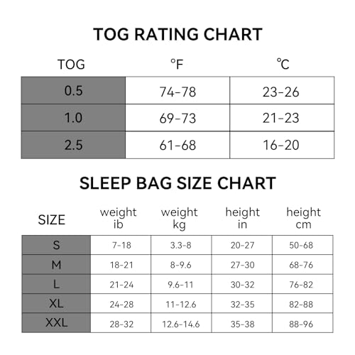 Rayon Made from Bamboo Sleep Sack 24-36 Months 2.5 Tog Winter Warm Ultra Soft Baby Wearable Blanket 3t Toddler Sleep Sack ...