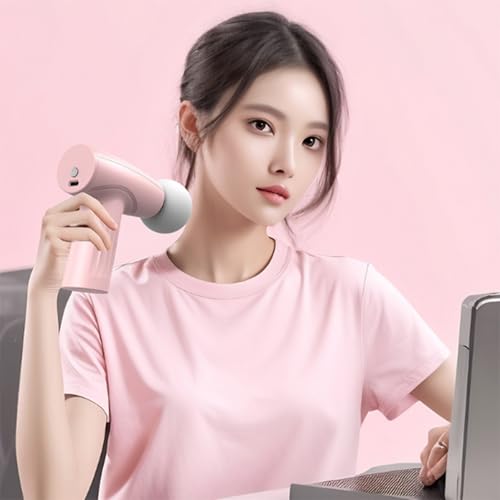 Mini Massage Gun, Portable Handheld Muscle Massager for Muscle Relaxation, Deep Tissue Percussion Small Massage Gun for Ba...