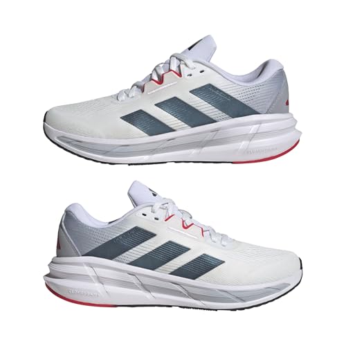 Adidas Men's Questar 3 Running, White/Black/Pure Ruby, 13