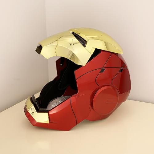 Iron Hero MK 5 1:1 Wearable Helmet :Voice, Touch, and Remote Control, Realistic Sound Effects, Can Cosplay and Collectible...