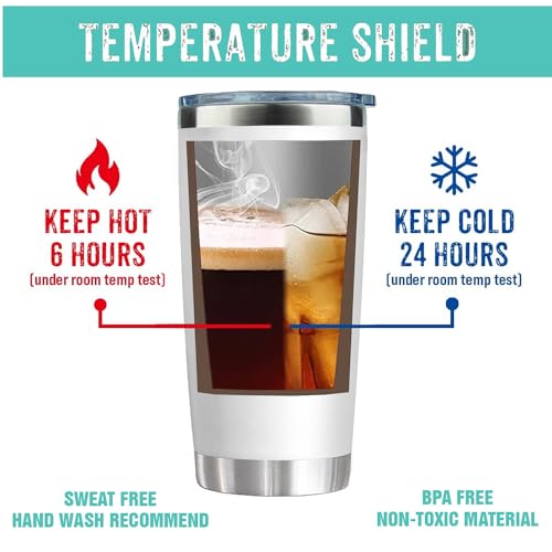 CHICKOR Stainless Steel Tumbler, 20.0 fl oz, Charcoal Purple - Get Well Soon Gifts for Men Women Post Surgery