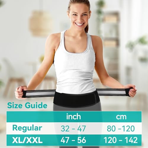 Lightweight Back Brace for Lower Back Pain Under Clothes - Relief from Sciatica, Hip and Spine Pain - Breathable & Adjusta...