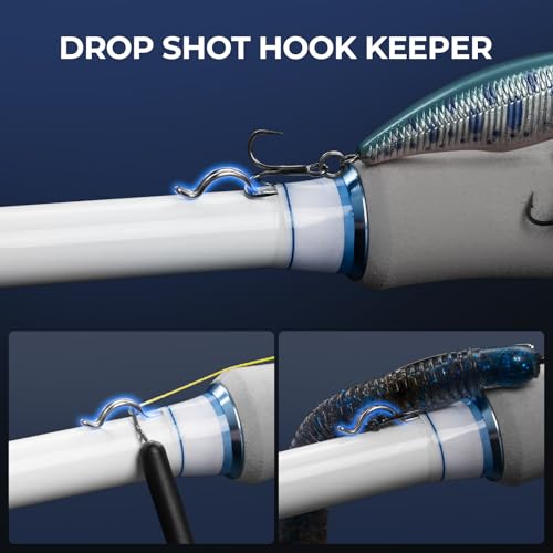 KastKing Centron Lite Travel Fishing Rods, Portable 4/5 Piece Spinning & Casting Rods, Extra Twin-Tip, IM6 Graphite Blank...