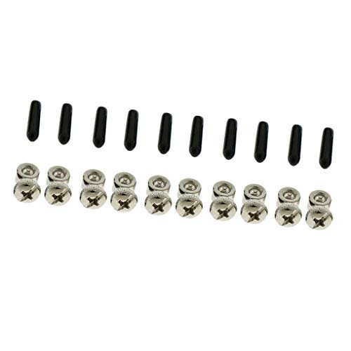 Yiotfandoll 5 Sets Replacement Jump Rope Adjustable Screws End Caps for Speed Cable Jump Ropes Parts Accessory