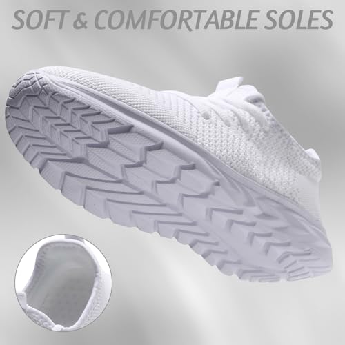 Womens Running Shoes Lightweight Tennis Shoes Slip On Walking Shoes Breathable Sneakers for Gym Travel Work