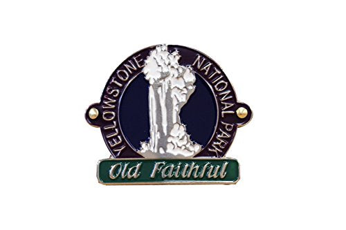 Yellowstone National Park - Old Faithful - Hiking Stick Medallion