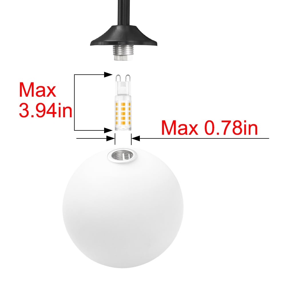 4-Lights Black Vanity Lights With Milky White Globe Glass Shade Industrial Bathroom Wall Sconces Light Over Mirror Vanity Lighting Fixture For Bathroom Dressing Table Bedroom Living Room