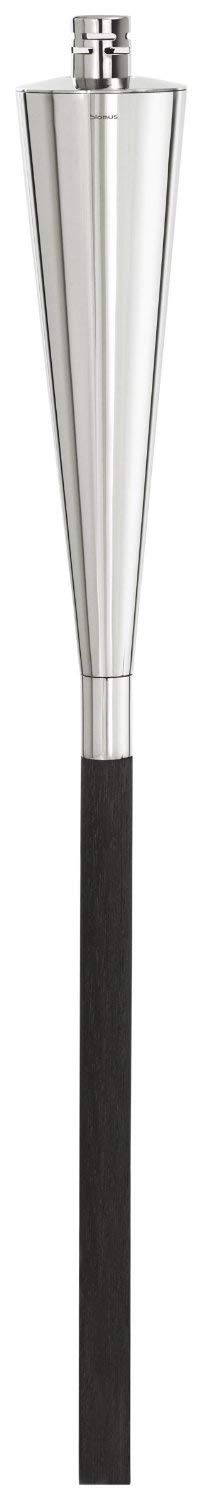 Blomus Cone Torch 65092, Polished Stainless Steel, Black Finish