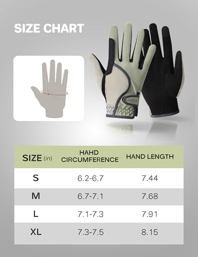 FitsT4 Sports Kids Horse Riding Gloves Girls Boys Equestrian Horseback Riding Gloves Mesh for Youth Children Touchscreen