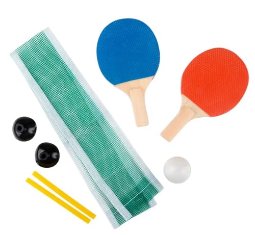 Mini Ping Pong Set - Table Tennis - 2 Paddles, Ping Pong Ball and Net - Individually Carded Toy for Ages 8 +
