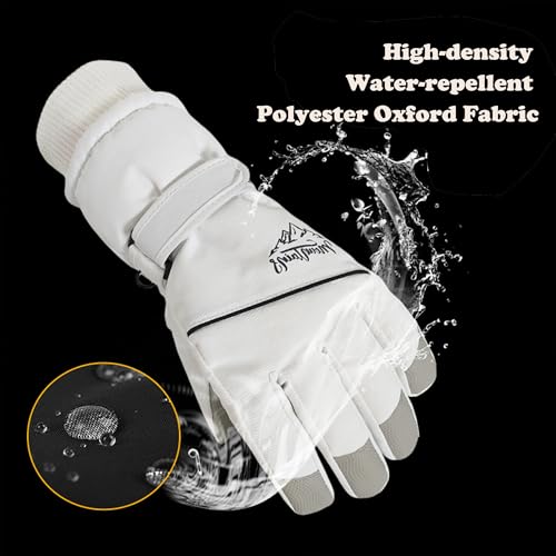 Bawnhaw Winter Warm Gloves Men Women Cold Weather Water-Repellent Windproof Touchscreen Anti-Slip Snowboard Snow Ski Gloves