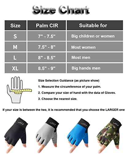 SUJAYU Fingerless Gloves - Multipurpose Water & Sports Gloves for Fishing, Sailing, Rowing, Kayaking & More - Men & Women