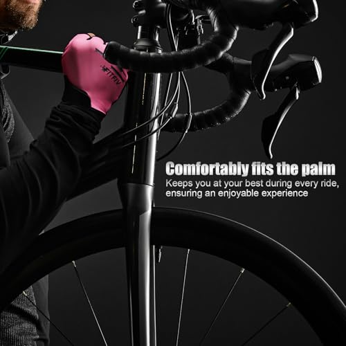 FITFIV Cycling Gloves Bike Gloves for Men/Women Half Finger Biking Gloves Exercise Workout Gloves Suitable for Outdoor Spo...