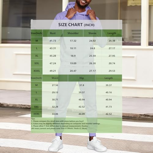 lopmou Track Suits Mens Sweatsuits 2 Piece Set Hoodie and Sweatpants Jogging Suits for Men Casual Running Sweat Suit Sets