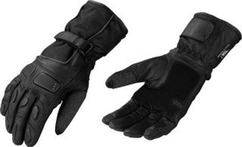 3X-Large Black Men's Waterproof Gauntlet Winter Riding Gloves