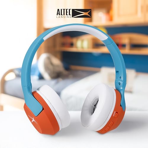 Altec Lansing Kid Safe Noise Cancelling Wireless Headphones 15H Battery, 85dB Volume Limit, Foldable Design Powerful Soun...