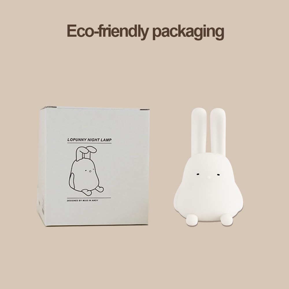 Myratts Cute Bunny Lamp Kawaii Led Desk Decor Nightlight With Phone Stand Feature Super Squishy Silicone Portable Light With Timer Xmas Birthday Ideal Gifts For Baby Kid mature-themed