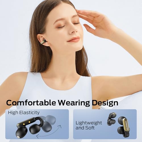 Monster Open AC601 Bluetooth Earbuds, Crystal Clear Call, USB-C Charging, Bluetooth 5.4 Open Earphones with ENC, IPX5 Wate...