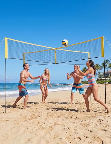 GarveePortable 32FT Volleyball Net Set