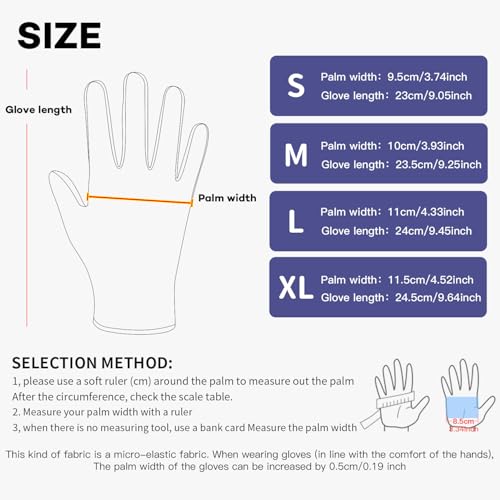 Winter Touch Screen Gloves Men Women, Windproof Waterproof Warm Thermal Gloves for Outdoor Cycling Hiking Skiing