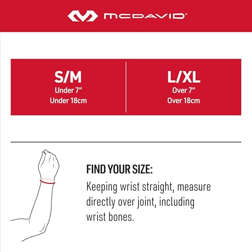 McDavid Wrist Brace, Adjustable Wrist Guard Support for Work to Help Prevent Wrist Injuries