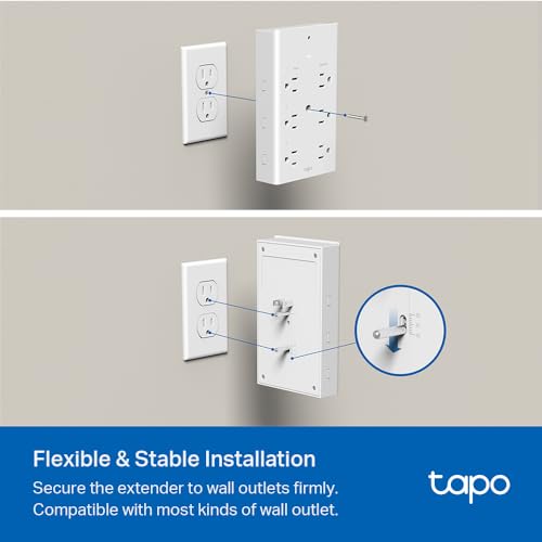 TP-Link Tapo Smart Plug Outlet Extender, Surge Protector, 18W Fast Charging, 3 Individual Smart Outlets, 1x USB-C & 2X US...
