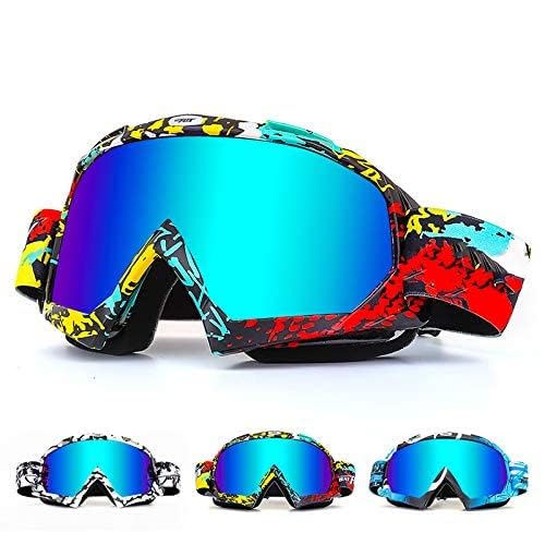 Zsling OTG Ski Snow Goggles, UV Protection Anti Fog Snowboard Goggles for Men Women Youth