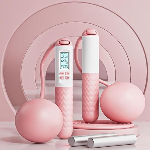 Jump Rope,Skipping Rope With Counter (Gravity Ball With/Without Rope),Gravity Ball Jump Rope,Digital Cordless Jump Rope wi...