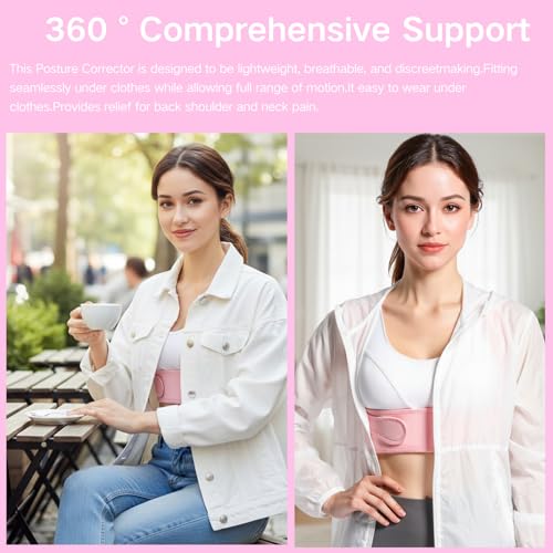 Back Brace Posture Corrector for Women - Adjustable Upper Posture Support Bras for Neck Shoulder Back Straightener - Comfo...
