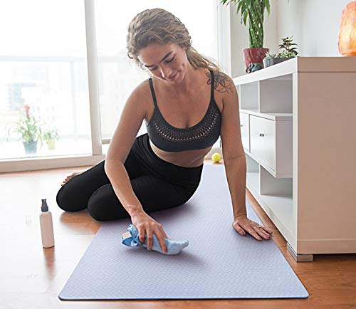 IUGA Yoga Mat Thick Non Slip Anti-tear Pilates Mat Eco Friendly Hot Yoga Mats for Workout & Exercise(72"x 24"x 6mm)