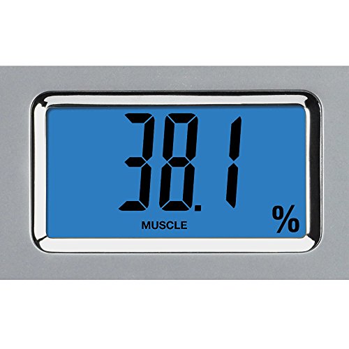 Weight Watchers Scales by Conair Scale for Body Weight, Digital Bathroom Scale with Body Fat, Muscle and BMI in Clear
