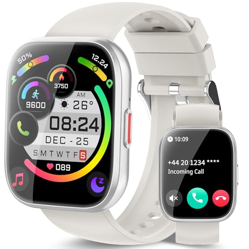 aycy Smart Watch for Men Women Bluetooth Call, 1.85" HD Touch Screen Fitness Watch with Sleep Heart Rate Monitor, 112+ Spo...
