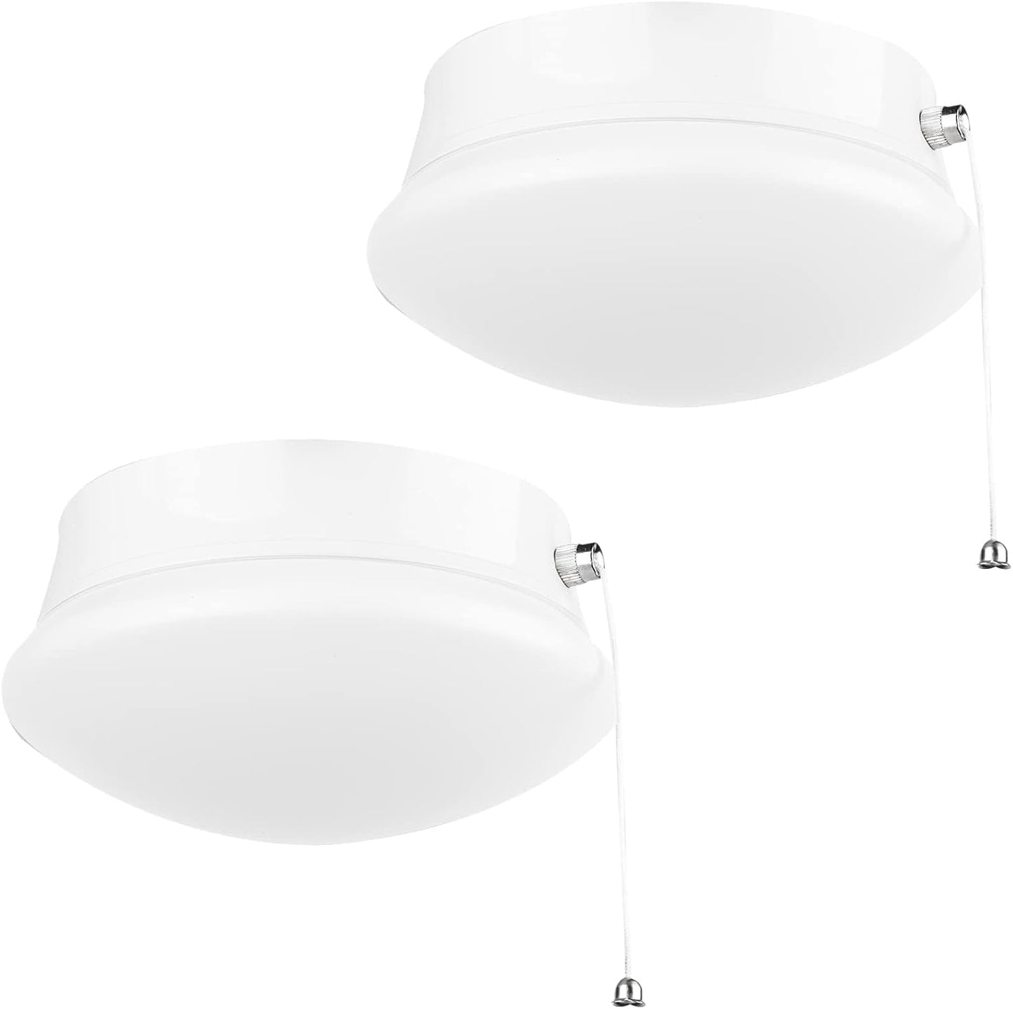 Lightdot 7 Modern LED Ceiling Light with Pull Chain 12W 4000K, 1300lm, 125W E26 Bulb Replacement, Energy Saving Flush Mount L