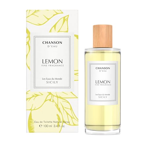 Chanson Lemon Eau de Toilette 3.4 fl oz (Pack of 1), Notes of Lemon, Orange Blossom, and Cedar, Women's Fragrance, Long Lasting, Everyday Fragrance, Travel Size