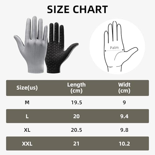 ROCKBROS Cycling Gloves Mountain Bike Gloves Full Finger Cycling Gloves Anti-Slip Bicycle Gloves for Men Women Cycling Sports