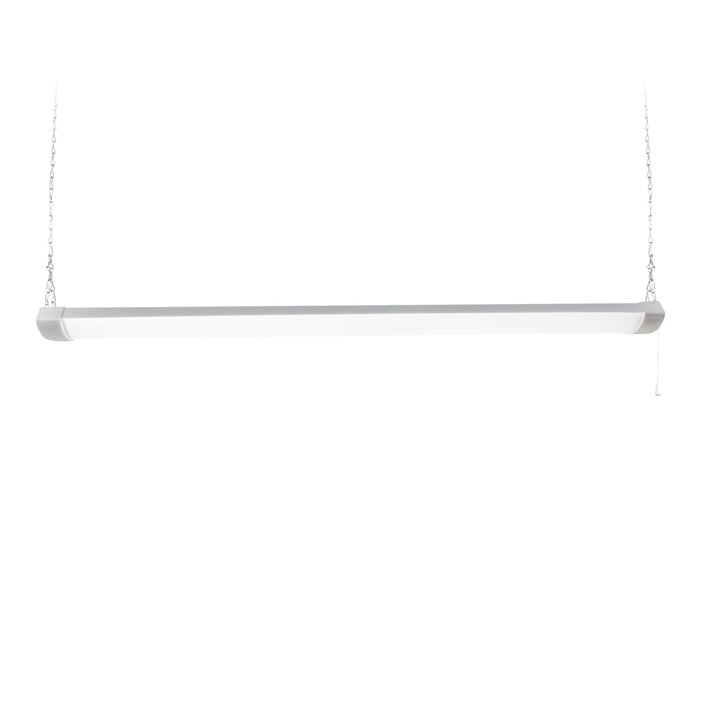 Hykolity 4Ft 70W Led Shop Light Linkable 8000Lm(300W Equivalent) 5000K Utility Shop Lights For Garages Workshops Basements Hanging Or Flushmount With Power Cord And Pull Chain Etl White 2 Pack