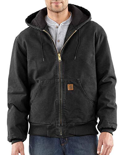Carhartt Men's Big-Tall Quilted Flannel Lined Sandstone Active Jacket