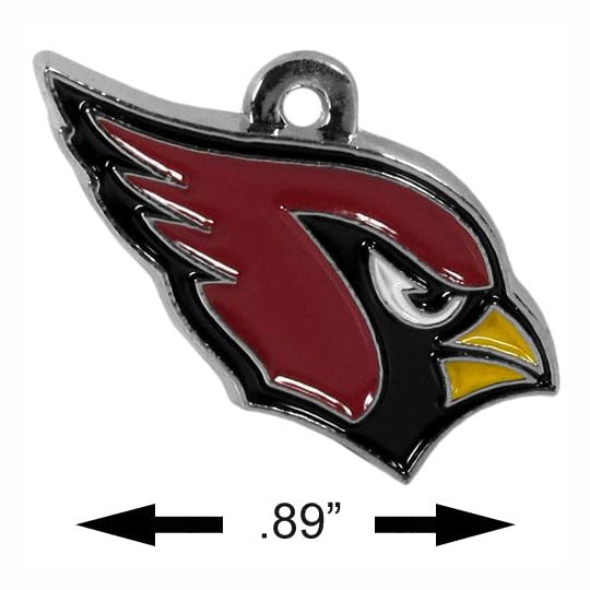 NFL Siskiyou Sports Womens Arizona Cardinals Chrome Dangle Earrings One Size Team Colors
