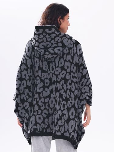 WDCOZY Wearable Blanket Hoodie Poncho Throw Comfy Soft Warm Cape Shawl Cozy Cloak Wrap Hooded with Sleeves For Women Adults