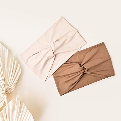 Jesries 10 PCS Women Headbands African Wide Hair Wrap Extra Turban Head Bands for Lady Large Sport Workout Stretch Non-sli...