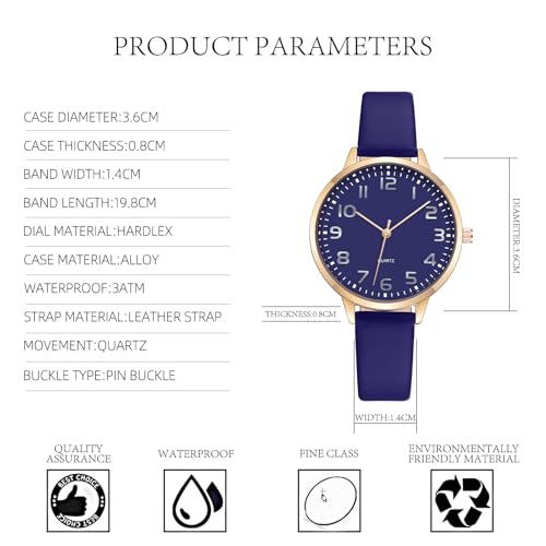 IBSO Women Watches Leather Mesh Strap Round Case Analog Fashion Ladies Wrist Watches