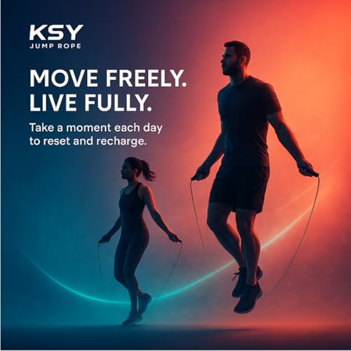 Jump Rope for Men and Women (Lifestyle Series) – Premium Soft-Grip Fitness Rope for Women | Elegant Design, Smooth Rotatio...