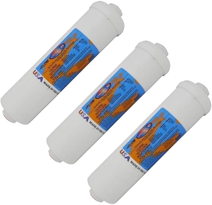 IPW Industries Inc-Omni-pure - (K5586-CC) - 10" x 2.5" GAC With Phosphate Inline Filter 3/8" NPT 3 Pack '