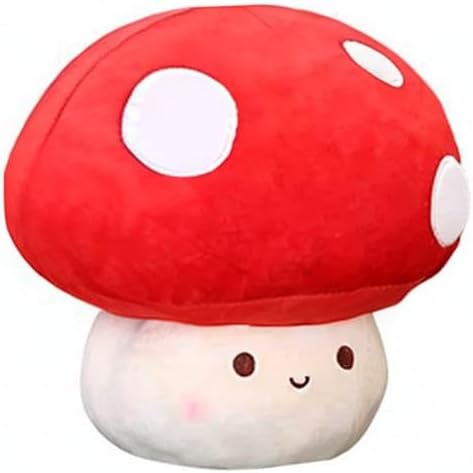 Plush Mushroom Pillow, 12 Inch Cute Stuffed Mushroom, Plush Toy Room Decor Gift for Kids and Adults