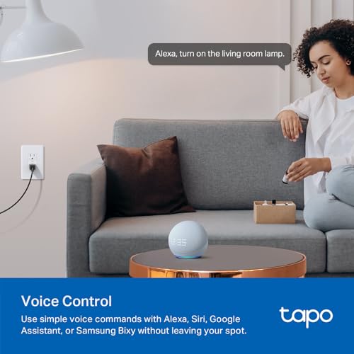 TP-Link Tapo Smart Plug P210M, Wi-Fi in-Wall Outlet, Matter Compatible, Energy Monitoring, 15A/1800W Max, Works with Alex...