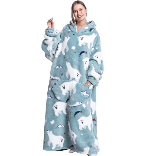 HZAAM Wearable Blankets for Women, Adult Wearable Blanket Men, Blanket Hoodie