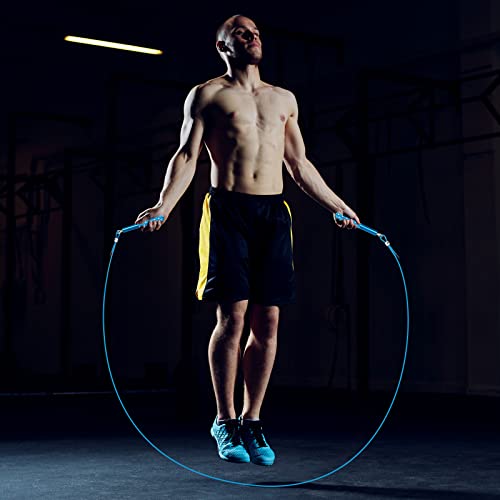 Jump Rope, Wastou Speed Jumping Rope for Training Fitness Exercise, Adjustable Adults Workout Skipping Rope for Men, Wome...