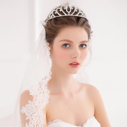 TOBATOBA 30Pcs Tiaras for Women Sparkling Rhinestone Tiaras Bulk Set Headband Princess Crowns for Women for Birthday Party...