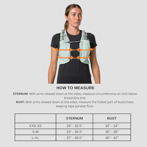 Nathan Women's Hydration Vest - Lightweight Mesh, Breathable, 2x14oz Flasks, 2L Bladder, Reflective Vest, Pinnacle Breeze