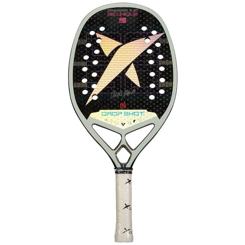 Drop Shot Conqueror 12 by Nicole Nobile 2024 – Beach Tennis Racket with EVA Memory Foam Core Tennis Racket – Professional ...